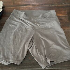 Wild Fable Gray Bike Shorts with Elastic Waistband